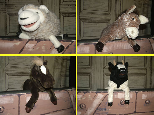 The animal puppets